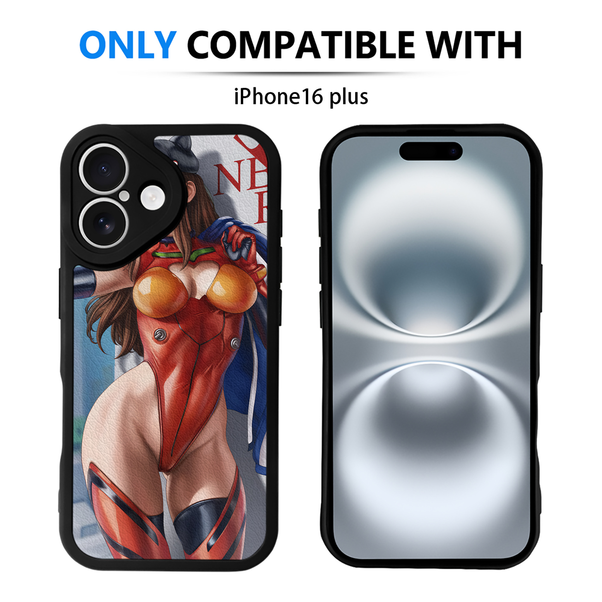 （画像用） EVA 新世紀エヴァンゲリオン 【iPhone 16シリーズ対応】シリコンスマホケース（レザー調） 材質：シリコン